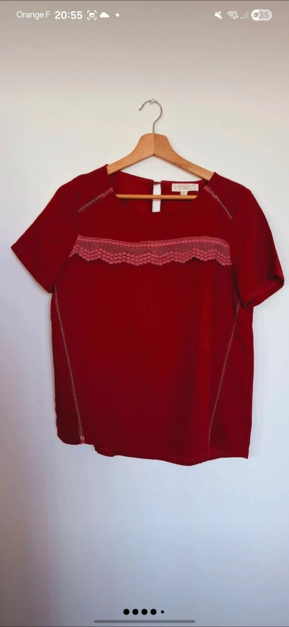 🤎 Blusa boêmia bordô – boutique independente – tamanho L – nova – photo 2